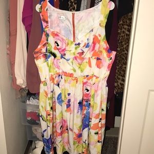 Floral baby doll dress